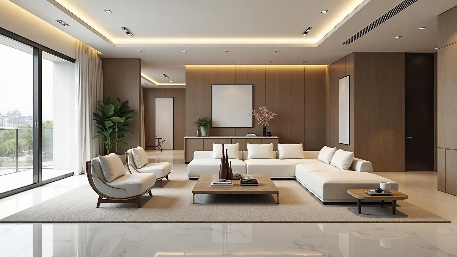 Design interior modern living de lux