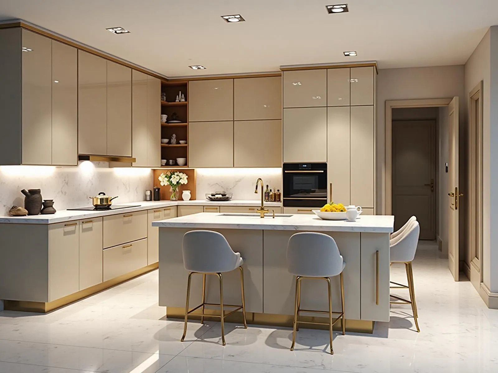 Design interior bucătărie de lux