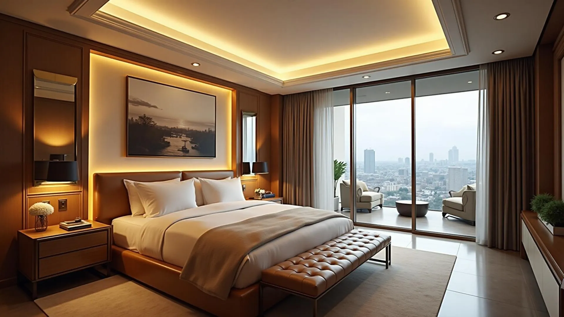 Dormitor principal cu vedere