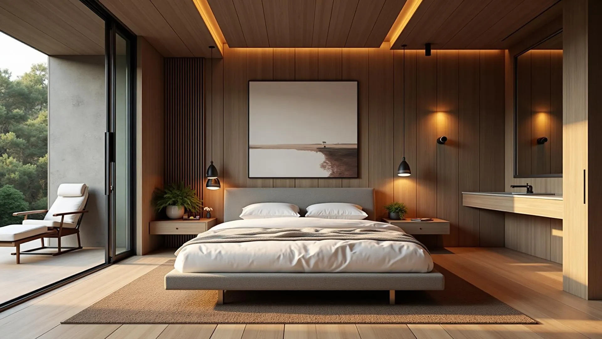 Dormitor master cu terasă privată